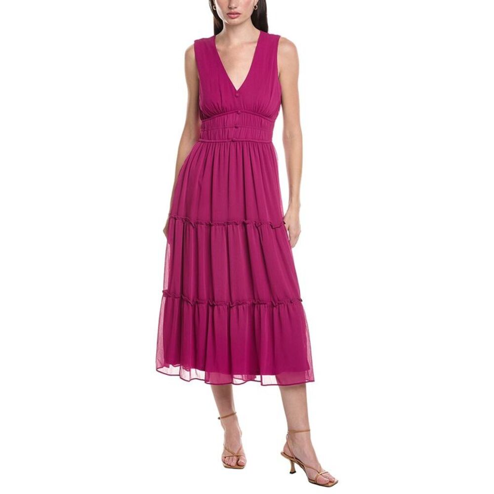 Maison Tara Womens Serena Maxi Dress, Purple